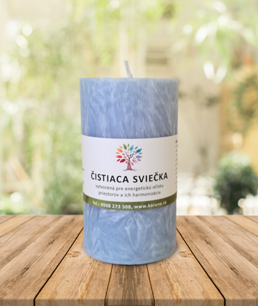 Čistiaca sviečka - modrá