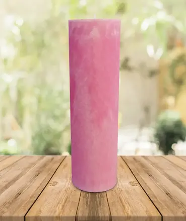 Čistiaca sviečka ružová - vysoká